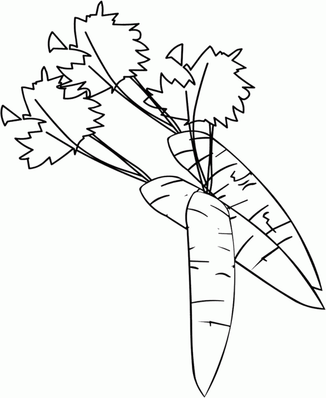Plansa de colorat cu Morcov 37 31